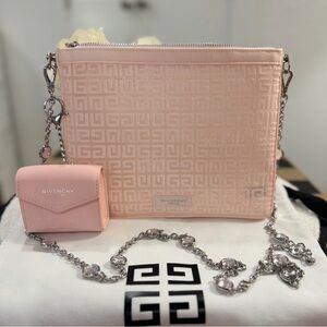 GIVENCHY Beauty Flat Makeup Pouch Crossbody + Mini Pouch Keychain + Dust Bag!